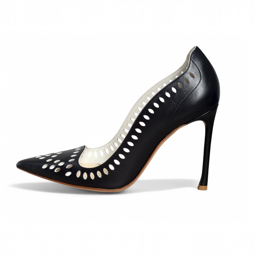 Dior Verso Laser Cut Leather Pumps